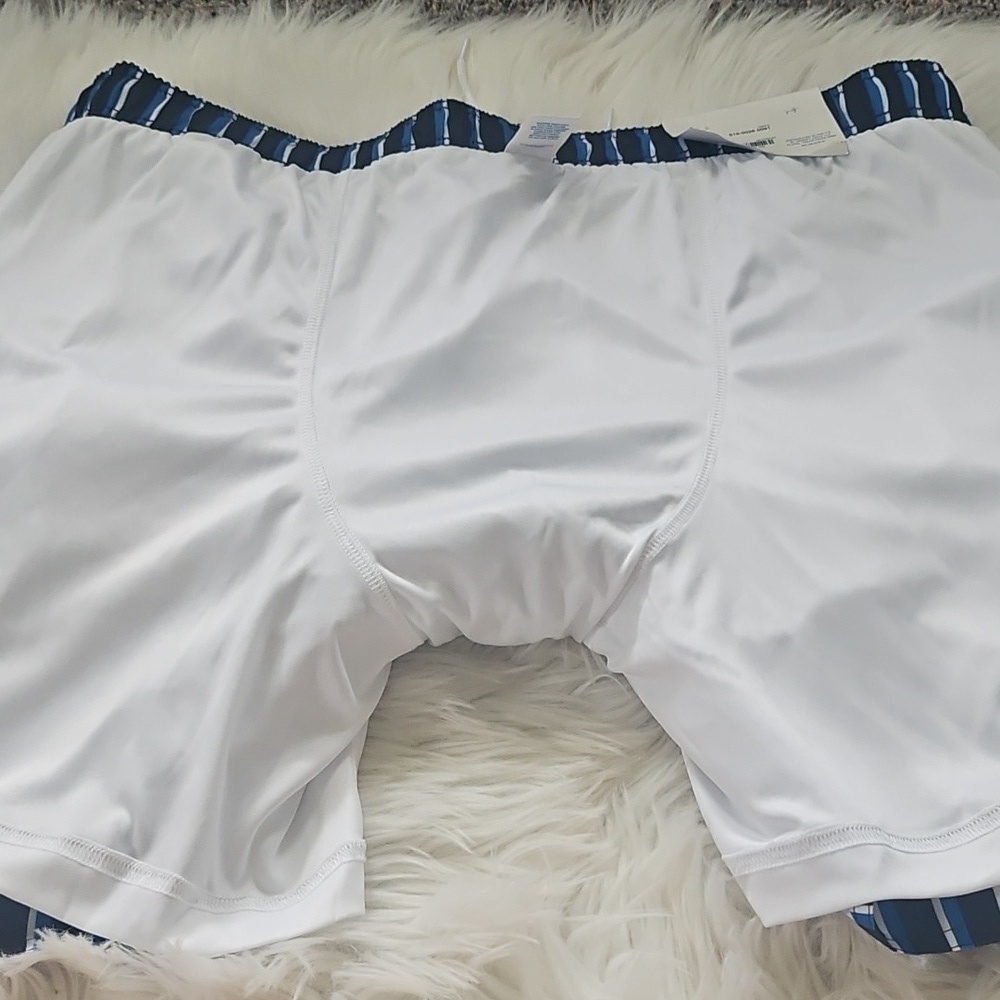 Arizona Striped Swim Shorts with 6.5" Inseam NWT - Picture 6 of 9